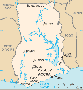 Map & Regions in Ghana - Ghana Permanent Mission to the United Nations
