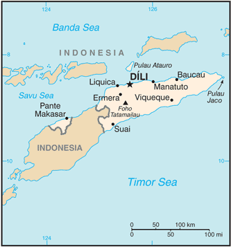 Timor-Leste Branch Roads Project Map