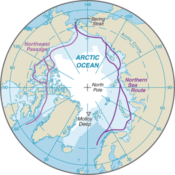 arctic ocean background