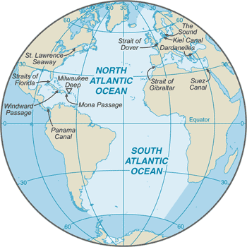 North Atlantic Ocean Coordinates Atlantic Ocean | World Factbook