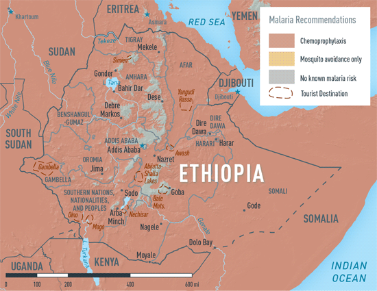 Map 2-14. Malaria in Ethiopia