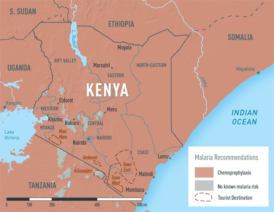 Map 2-17. Malaria in Kenya