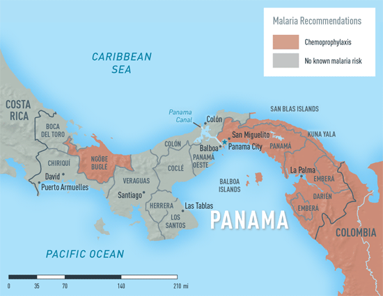 Map 2-22. Malaria in Panama