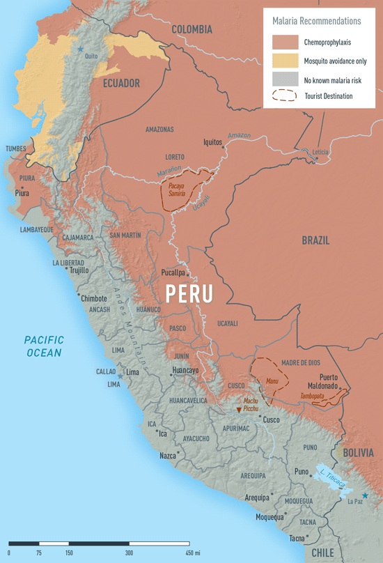 Map 2-24. Malaria in Peru