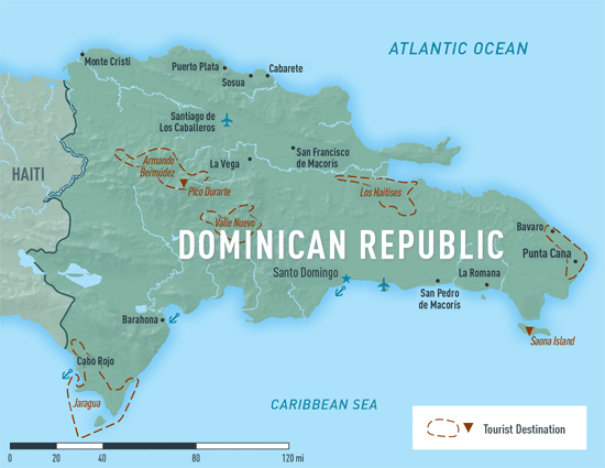 Map 10-7. Dominican Republic destination map